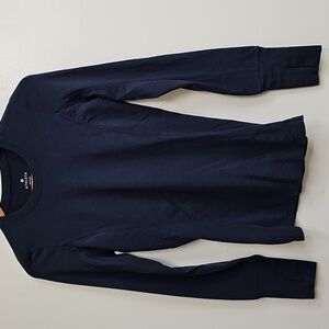 Athleta Long Sleeve Navy Blue Top XXS